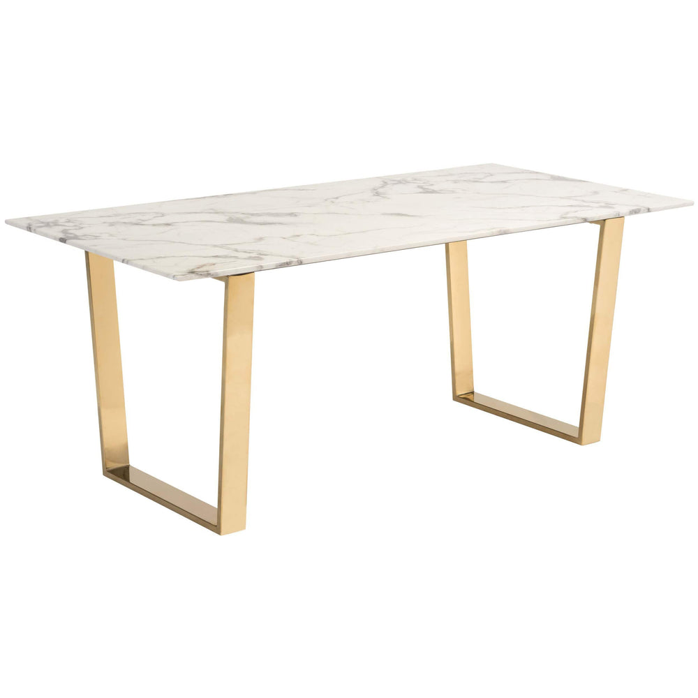 Atlas Dining Table, Gold - Modern Furniture - Dining Table - High Fashion Home