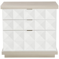 Axiom Shaped Nightstand - Furniture - Bedroom - High Fashion Home