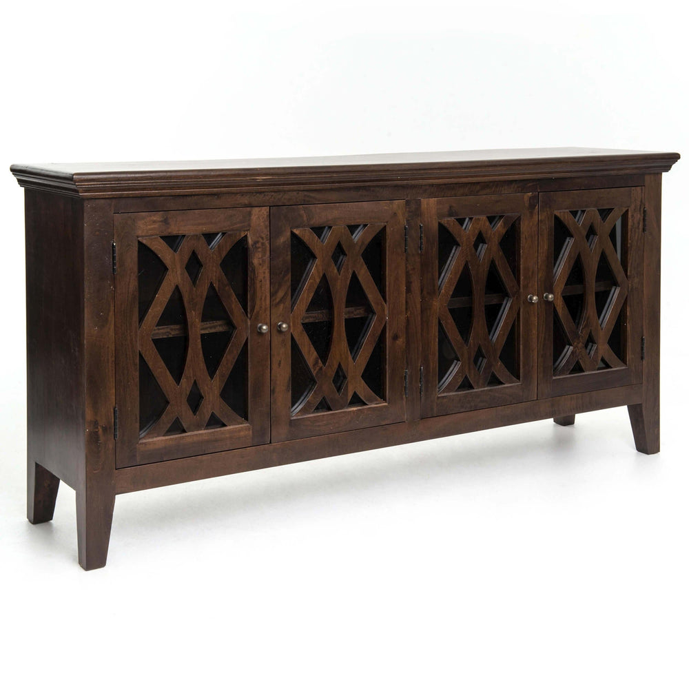 Azalea 4 Door Sideboard, Antique Brown - Furniture - Dining - Storage