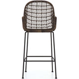 Bandera Outdoor Woven Bar Stool - Furniture - Dining - High Fashion Home