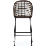 Bandera Outdoor Woven Bar Stool - Furniture - Dining - High Fashion Home