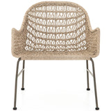 Bandera Outdoor Woven Club Chair, Vintage White - Furniture - Chairs - High Fashion Home