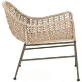 Bandera Outdoor Woven Club Chair, Vintage White - Furniture - Chairs - High Fashion Home