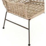 Bandera Outdoor Woven Club Chair, Vintage White - Furniture - Chairs - High Fashion Home