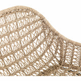 Bandera Outdoor Woven Club Chair, Vintage White - Furniture - Chairs - High Fashion Home