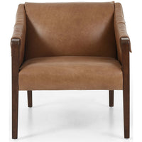 Bauer Leather Chair, Warm Taupe Dakota - Modern Furniture - Accent Chairs - High Fashion Home