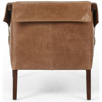 Bauer Leather Chair, Warm Taupe Dakota - Modern Furniture - Accent Chairs - High Fashion Home