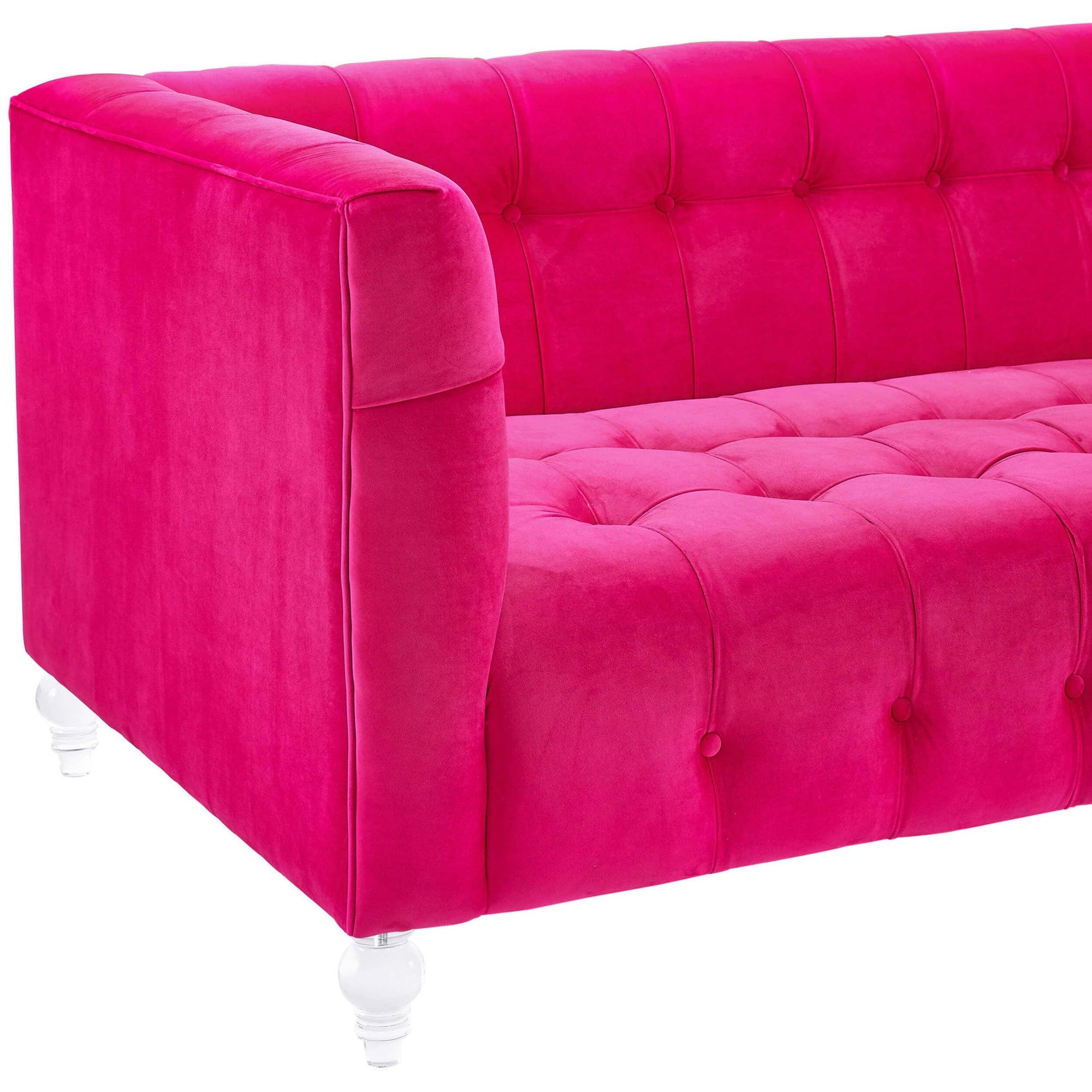 Bea Sofa in Pink | Modern Pink Couch