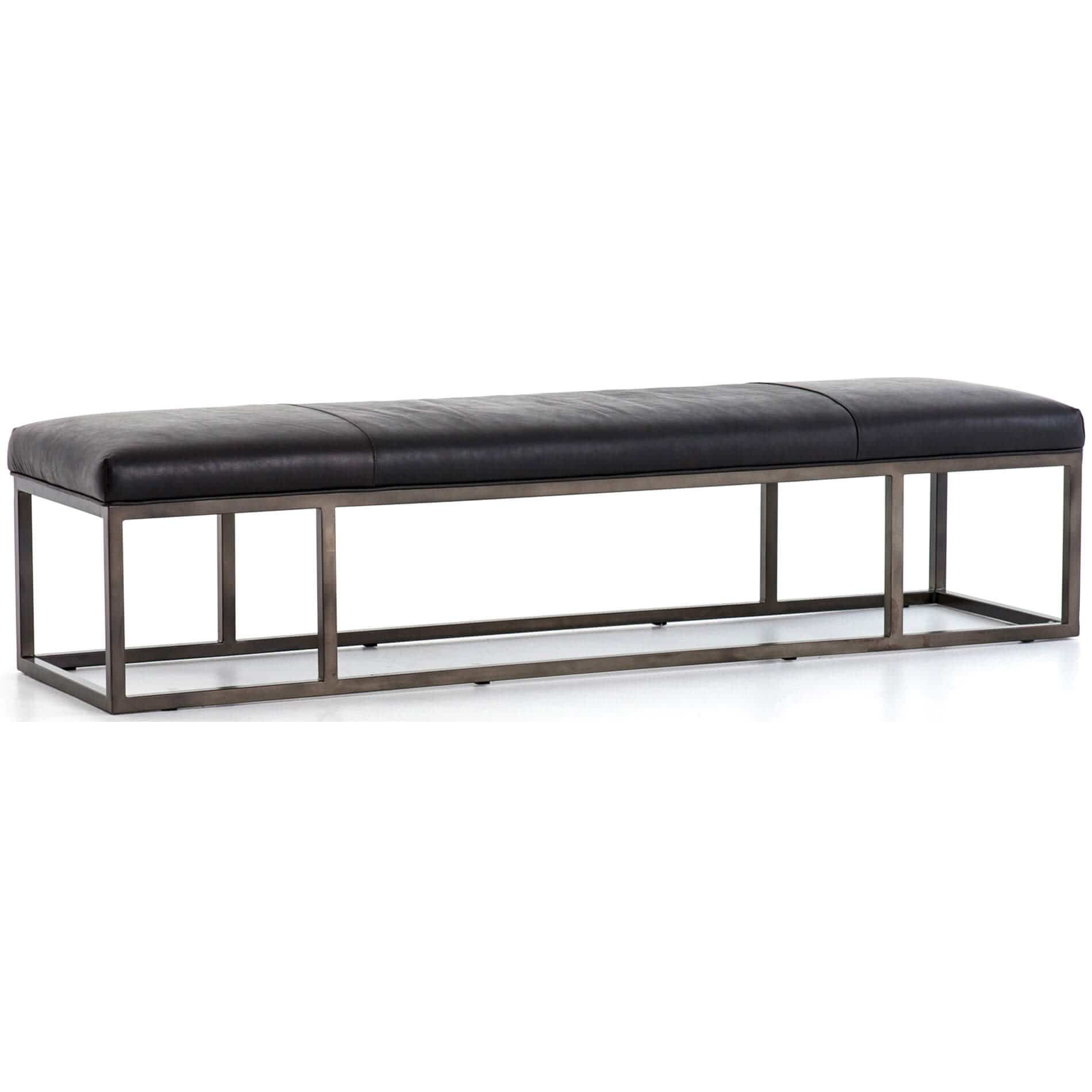 Beaumont leather store bench