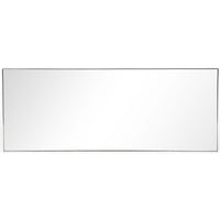 Bellvue Floor Mirror, Shiny Steel - Accessories - High Fashion Home