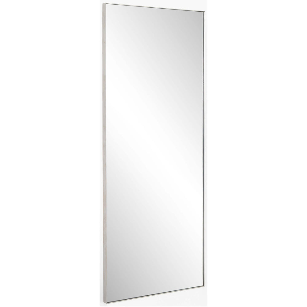 Bellvue Floor Mirror, Shiny Steel - Accessories - High Fashion Home