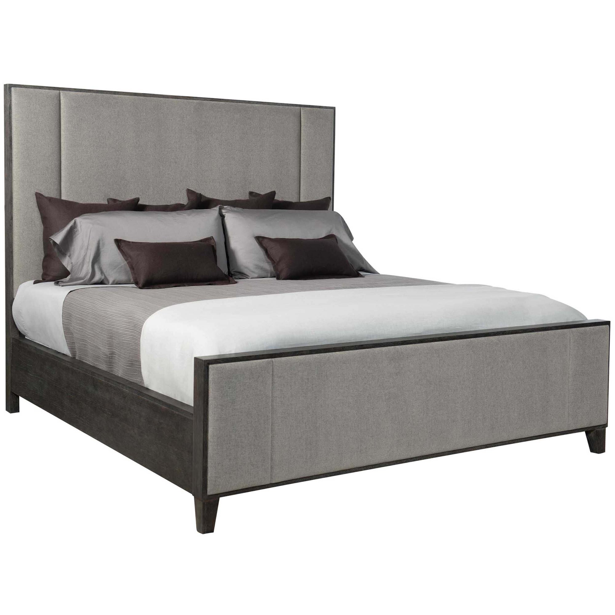 Upholstered panel bed shop king