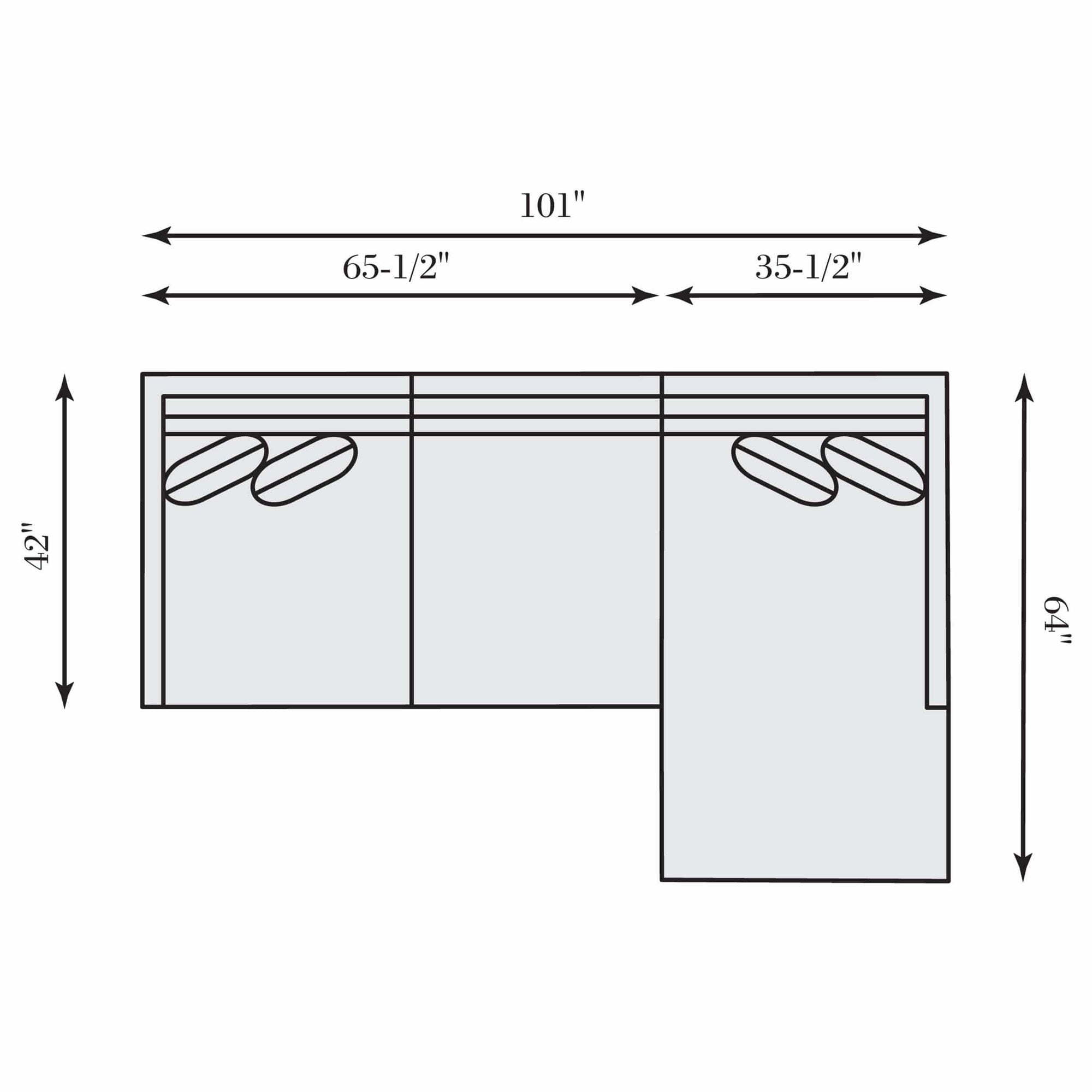 Jolie Sectional 2 Piece High Fashion Home
