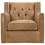 Candace Leather Swivel Chair, 333-020-Furniture - Chairs-High Fashion Home