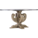 Boheme Ascension Zinc Round Dining Table - Modern Furniture - Dining Table - High Fashion Home