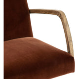 Bryson Desk Chair, Burnt Auburn - Furniture - Office - High Fashion Home