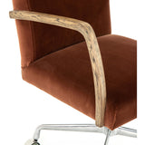 Bryson Desk Chair, Burnt Auburn - Furniture - Office - High Fashion Home