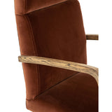 Bryson Desk Chair, Burnt Auburn - Furniture - Office - High Fashion Home