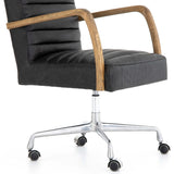 Bryson Leather Desk Chair, Durange Smoke - Furniture - Office - High Fashion Home