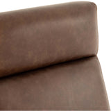 Bryson Leather Desk Chair, Havana Brown - Furniture - Office - High Fashion Home