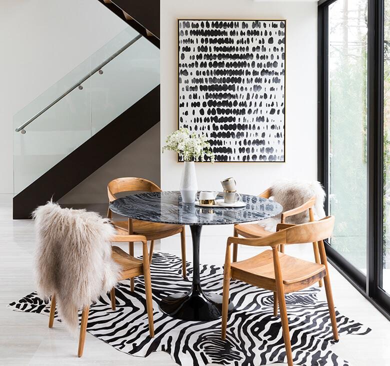 Zebra dining room chairs deals
