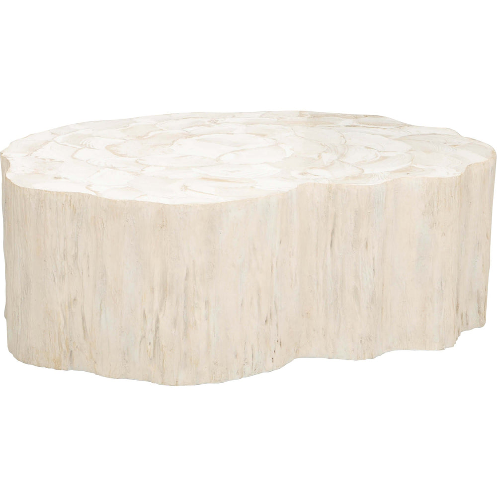 Camilla Fossilized Clam Coffee Table - Modern Furniture - Coffee Tables - High Fashion Home