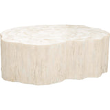 Camilla Fossilized Clam Coffee Table - Modern Furniture - Coffee Tables - High Fashion Home