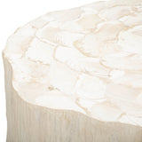 Camilla Fossilized Clam Coffee Table - Modern Furniture - Coffee Tables - High Fashion Home