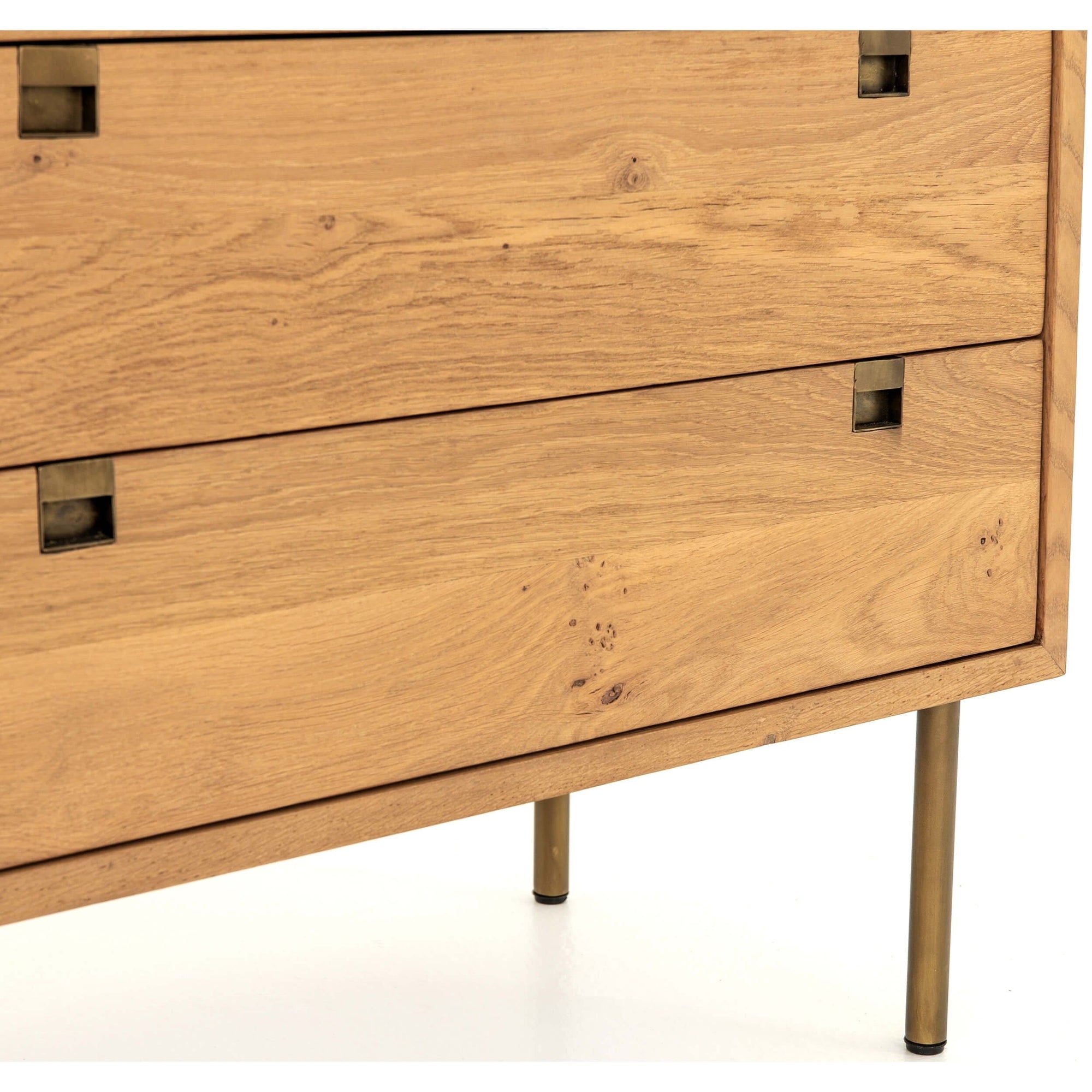 Carlisle 6 Drawer Dresser, Natural Oak High Fashion Home