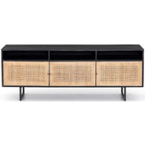Carmel Media Console, Black - Furniture - Accent Tables - High Fashion Home