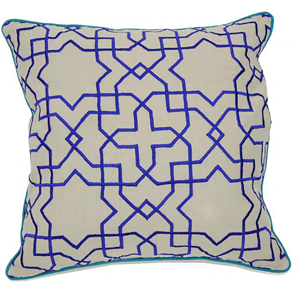 Carnaby Street Tuile Blue Pillow - 