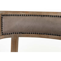 Carter Leather Dining Chair, Light Grey - Furniture - Dining - High Fashion Home