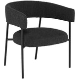Cassia Chair, Licorice Boucle-Furniture - Chairs-High Fashion Home