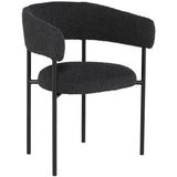Cassia Dining Chair, Licorice Boucle, Set of 2-Furniture - Dining-High Fashion Home