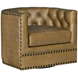 Lennox Leather Swivel Chair-Furniture - Chairs-High Fashion Home