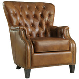 Hamrick Leather Club Chair-Furniture - Chairs-High Fashion Home
