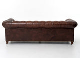 Conrad 96" Leather Sofa, Vintage Cigar - Modern Furniture - Sofas - High Fashion Home