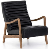Chance Leather Chair, Dakota Black - Modern Furniture - Accent Chairs - High Fashion Home