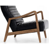 Chance Leather Chair, Dakota Black - Modern Furniture - Accent Chairs - High Fashion Home