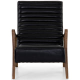 Chance Leather Chair, Dakota Black - Modern Furniture - Accent Chairs - High Fashion Home
