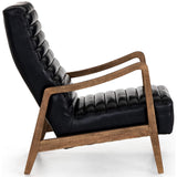 Chance Leather Chair, Dakota Black - Modern Furniture - Accent Chairs - High Fashion Home