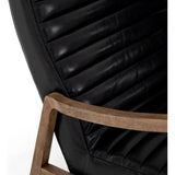 Chance Leather Chair, Dakota Black - Modern Furniture - Accent Chairs - High Fashion Home