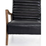 Chance Leather Chair, Dakota Black - Modern Furniture - Accent Chairs - High Fashion Home