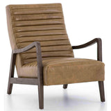 Chance Leather Chair, Warm Taupe Dakota - Modern Furniture - Accent Chairs - High Fashion Home