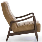 Chance Leather Chair, Warm Taupe Dakota - Modern Furniture - Accent Chairs - High Fashion Home