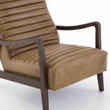 Chance Leather Chair, Warm Taupe Dakota - Modern Furniture - Accent Chairs - High Fashion Home