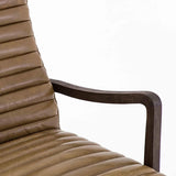 Chance Leather Chair, Warm Taupe Dakota - Modern Furniture - Accent Chairs - High Fashion Home