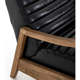 Chance Leather Recliner, Dakota Black - Modern Furniture - Accent Chairs - High Fashion Home