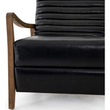Chance Leather Recliner, Dakota Black - Modern Furniture - Accent Chairs - High Fashion Home