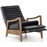 Chance Leather Recliner, Dakota Black - Modern Furniture - Accent Chairs - High Fashion Home